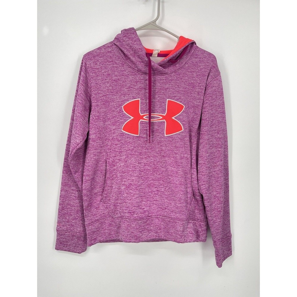 Under Armour Storm Heathered Purple/Orange Hoodie long‎ sleeve Womens sz Small